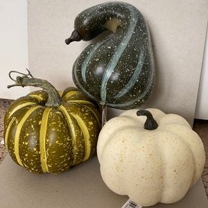 🎃🍁Buy 2 Get 1 FREE NWT 3 Pack Plastic Ashland Mini Pumpkins - Fall Decor